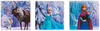 Disney Frozen Leinwandbilder Set/3st 90x30cm - Mehrfarbig