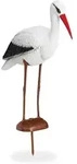 Gartenfigur Storch, Garten Dekofigur, Fischreiher Schutz, Klapperstorch Geburt, Hbt