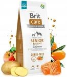 Brit Care Hundefutter, Getreidefrei, Senior & Light, Lachs, 12 Kg