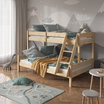 Etagenbett Everest, Naturholz, 120x200 / 80x200 Cm, Vitalispa