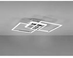 Reality Leuchten - Led Deckenleuchte Venida Eckig Chrom Wei&szlig;, Stufen Dimmer, Breite
