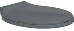 Toilettensitz Mit Absenkautomatik Grau Oval Vidaxl
