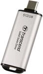 Transcend Ssd Portable Esd300s 512gb Usb Type-c 10 Gbit/s Ps4/ps5 Compatible, Argent