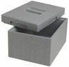 Climapor - Thermobox Transportbox 9 l grau Isolierbox Kühlbox Warmhaltebox