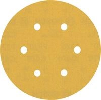 Expert C470 Schleifpapier Mit 6 L&ouml;chern F&uuml;r Exzenterschleifer, 150 Mm, G 320, 5