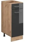 Vicco - K&uuml;chenunterschrank R-line, Anthrazit Hochglanz, 30 Cm Ohne Arbeitsplatte