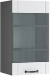 Vicco - K&uuml;chenglasschrank Fame-line, Wei&szlig; Landhaus, 40 Cm