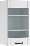 Vicco - K&uuml;chenglasschrank Fame-line, Wei&szlig; Landhaus, 40 Cm