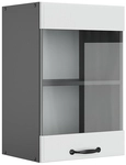 Vicco - K&uuml;chenglasschrank R-line, Wei&szlig; Landhaus, 40 Cm