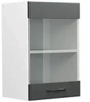 K&uuml;chenglasschrank R-line, Anthrazit Landhaus, 40 Cm, Vicco