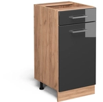Vicco - K&uuml;chenunterschrank R-line, Anthrazit Hochglanz, 40 Cm Ohne Arbeitsplatte