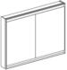 Geberit One Spiegelschrank Mit Comfortlight, 2 T&uuml;ren,