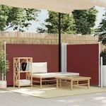 Ausziehbare Seitenmarkise Braun 100 X 600 Cm - Vidaxl