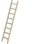 G&uuml;nzburger Steigtechnik - Stufen-anlegeleiter Holz Ohne Traverse 8 Stufen - 033708