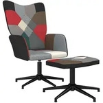 Relaxsessel Mit Hocker Patchwork Stoff Vidaxl