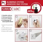 Turbo-loc&reg; Wc-garnitur Carpino Wei&szlig;, Befestigen Ohne Bohren, Wei&szlig;, Polystyrol