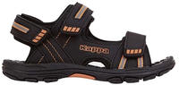 Kappa Unisex-Kinder Kids Riemchensandalen 260685K black/orange