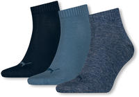 3 Paar Puma Unisex Quarter Socken Sneaker Gr. 35 - 49 f&uuml;r Damen Herren F&uuml;&szlig;linge