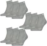 9 Paar Puma Quarter Socken mit Frottee-Sohle Gr. 35 - 46 Unisex Cushioned Kurzso...