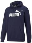 PUMA ESS Hoody FL Big Logo Herren Sweatshirt Kapuzenpullover 586686 06 blau