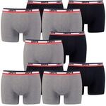10er Pack Herren Levis SPRTSWR LOGO BOXER BRIEF Boxershorts Unterw&auml;sche Pants 
