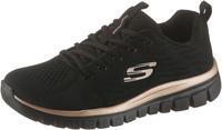Skechers Sport Womens GRACEFUL GET CONNECTED Frauen Black/Rose Gold 12615 BKRG