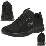 Skechers Sport Womens GRACEFUL GET CONNECTED WIDE FIT Sneakers Damen Schuhe...