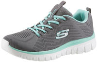 Skechers Sport Womens GRACEFUL GET CONNECTED Sneakers Damen Schuhe Grau