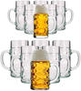 LUXENTU Bierkrüge und Maßkrüge 12er Set Gläser