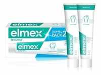 Elmex EL Sensitive Zahnpasta für schmerzempfindliche Zähne Doppelpack Mundspülung