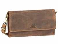 Greenburry Umhängetasche Vintage 1552A Lady Wallet Bag RFID Clutch Braun Damen