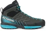 Scarpa Mescalito Mid GTX - Bergschuh - 45 - shark azure