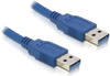 Delock 82537, DELOCK USB3.0 Kabel A -> A St/St 5.00m blau (82537)