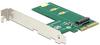Delock 89561, DELOCK PCI Expr Card 1x M.2 Key M Slot PCIe 4.0 (89561)