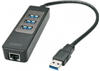 Lindy 43176, LINDY USB 3.1/3.0 Hub & Gigabit Ethernet Adapter (43176)