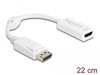 Delock 61767, DELOCK Displayport Adapter DP -> HDMI St/Bu 0.22m Kabel weiß (61767)