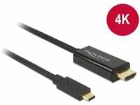 Delock 85258, DELOCK USB Kabel C -> HDMI-A 4K 30Hz St/St 1.00m sw (85258)