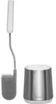 Joseph Joseph Flex&trade; Lite Steel WC-B&uuml;rste mit Edelstahlhalter -...