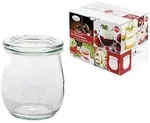 WECK Rundrandglas Einkochwelt Vor-und Nachspeisen Tulpe 220 ml 12er Karton mit...