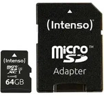 Intenso - Flash-Speicherkarte (microSDXC-an-SD-Adapter inbegriffen) - 64 GB - UH...
