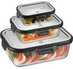 GEFU Frischhaltedosen-Set MILO, 3-teilig, rechteckig (Frische- u...