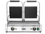 HENDI Kontaktgrill - Doppelversion, gerillte Ausf&uuml;hrung, oben und unten...