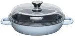 Riess Schmorpfanne mit Glasdeckel 24cm SKY BLUE