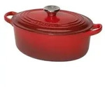 Le Creuset BR&Auml;TER OVAL SIGNATURE 31 CM KIRSCHROT