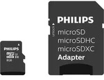 Philips FM08MP45B - Flash-Speicherkarte (microSDHC/SD-Adapter inbegriffen) - 8...