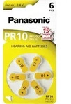Panasonic - Batterie 6 x PR10 - Zink-Luft - Silber