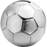 Zilverstad Spardose Fu&szlig;ball versilbert anlaufgesch. A6007260