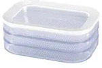 MEPAL Vorratsdose Modula Aufschnitt 3x 550 ml 22,4x16x8,6cm