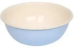 Riess K&uuml;chensch&uuml;ssel &Oslash;18cm Classic Pastell Blau Serviersch&uuml;ssel Emaille