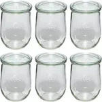 WECK Tulpenform-Glas 1062ml 6er Pack